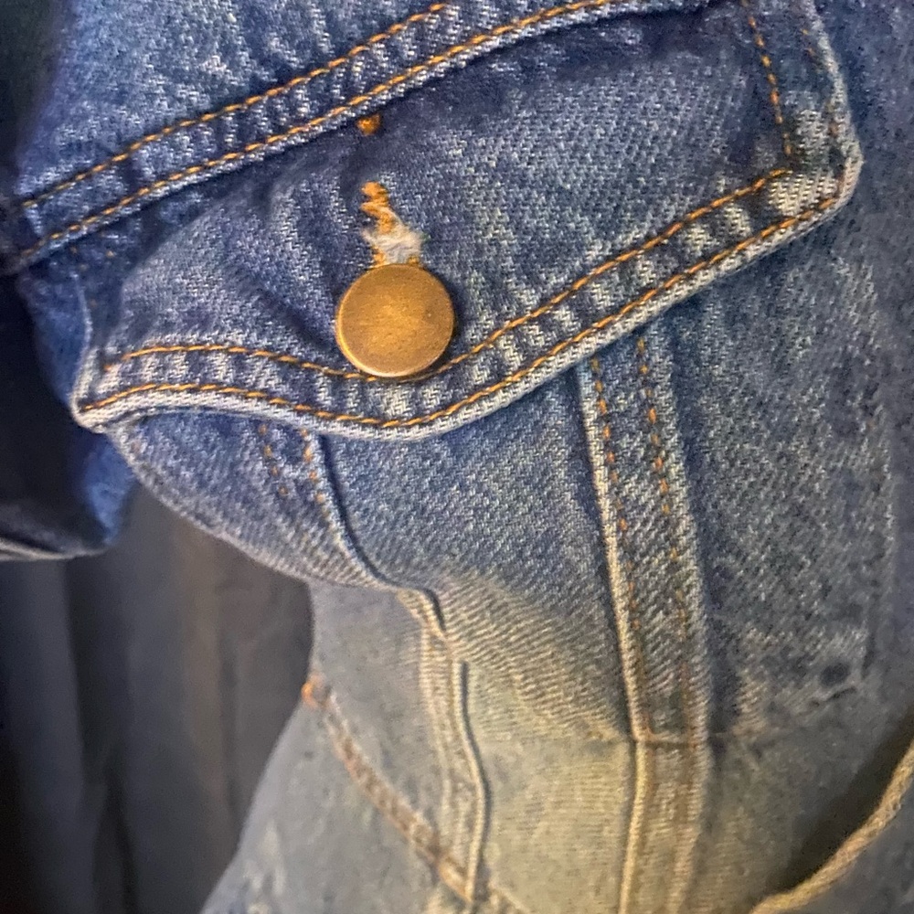Free People Denim Mini Dress in Medium Blue - Picture 4 of 7